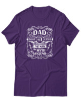 T-Shirt Αντρικό - The Myth The Legend - Color Thumbnail Σκούρο Μωβ
