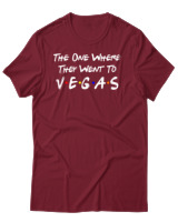 T-Shirt Αντρικό - The One Where They Went To Vegas - Color Thumbnail Σκούρο Κόκκινο