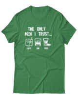 T-Shirt Αντρικό - The Only Men I Trust - Color Thumbnail Πράσινο