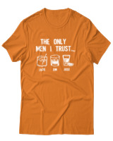 T-Shirt Αντρικό - The Only Men I Trust - Color Thumbnail Πορτοκαλί