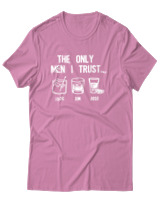T-Shirt Αντρικό - The Only Men I Trust - Color Thumbnail Ροζ
