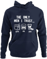 Φούτερ με κουκούλα - The Only Men I Trust - Color Thumbnail Navy Blue