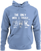Φούτερ με κουκούλα - The Only Men I Trust - Color Thumbnail Blue Carolina