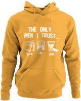 Φούτερ με κουκούλα - The Only Men I Trust - Color Thumbnail Κίτρινο Χρυσό