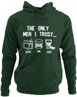 Φούτερ με κουκούλα - The Only Men I Trust - Color Thumbnail Κυπαρισσί