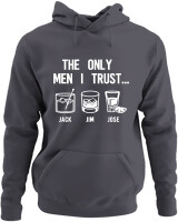 Φούτερ με κουκούλα - The Only Men I Trust - Color Thumbnail Ανθρακί