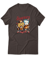 T-Shirt Αντρικό - The Perfect Couple - Color Thumbnail Καφέ
