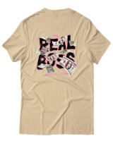 T-Shirt  Γυναικείο - The Real Boss - Color Thumbnail Μπέζ