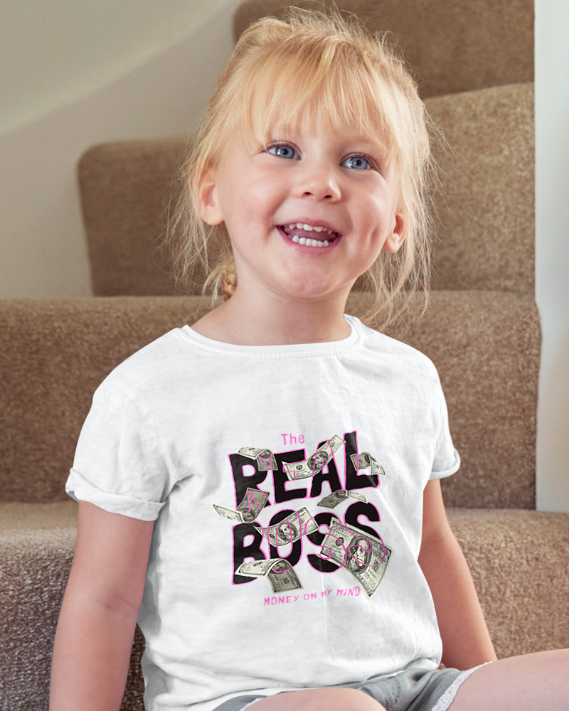 Κοριτσίστικο Κοντομανικο Παιδικό - The Real Boss - Image 2