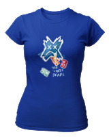 T-Shirt Στενή Γραμμή Γυναικείο - The Three Bears - Color Thumbnail Μπλε Ρουά