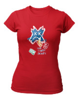 T-Shirt Στενή Γραμμή Γυναικείο - The Three Bears - Color Thumbnail Κόκκινο