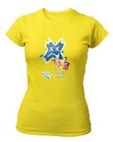 T-Shirt Στενή Γραμμή Γυναικείο - The Three Bears - Color Thumbnail Κίτρινο