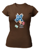 T-Shirt Στενή Γραμμή Γυναικείο - The Three Bears - Color Thumbnail Καφέ