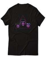 T-Shirt Αντρικό - The Three Monkies - Color Thumbnail Μαύρο