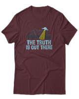 T-Shirt Αντρικό - The Truth Is Out There - Color Thumbnail Μπορντό
