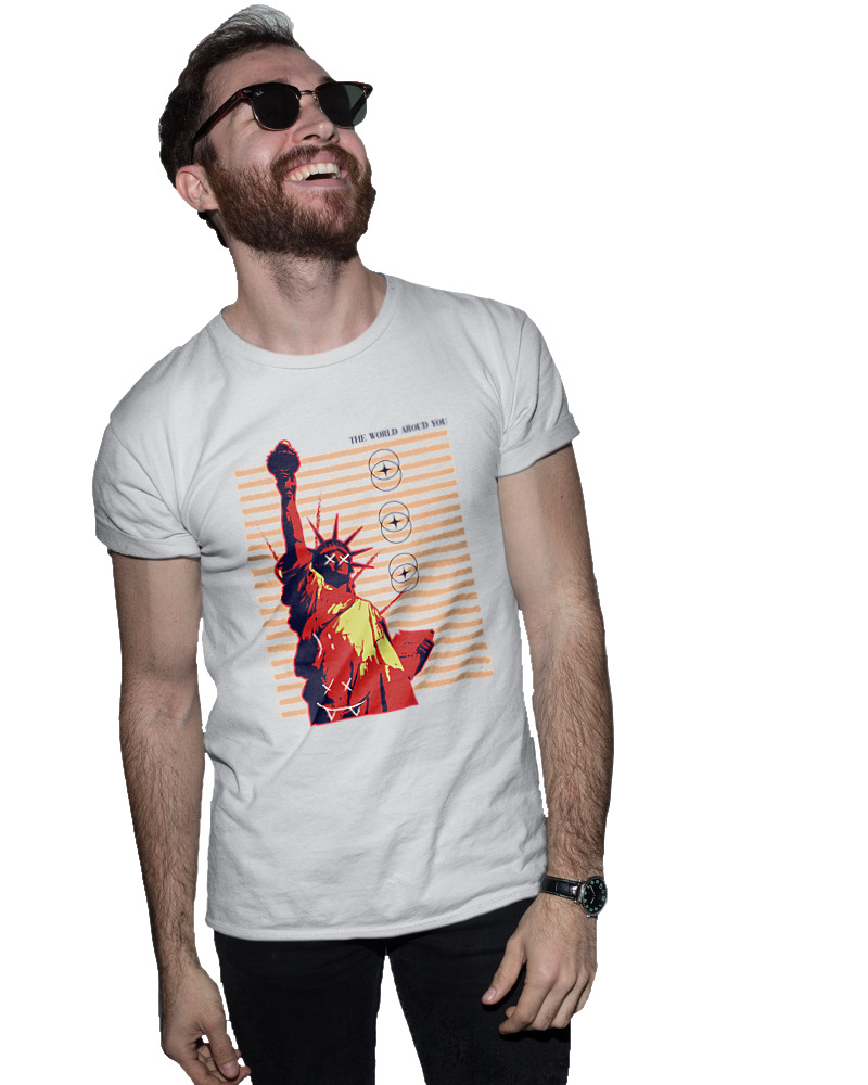 T-Shirt Fit Αντρικό - The World Around You - Image 1