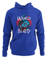 Φούτερ με κουκούλα Αντρικό - The World Bled - Color Thumbnail Μπλε Ρουά