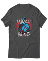 T-Shirt Αντρικό - The World Bled - Color Thumbnail Ανθρακί