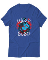 T-Shirt Αντρικό - The World Bled - Color Thumbnail Μπλε Ρουά