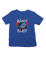 T-Shirt  Παιδικό - The World Bled - Color Thumbnail Μπλε Ρουά
