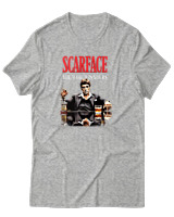T-Shirt Αντρικό - The World Is Yours - Color Thumbnail Γκρι Μελανζέ