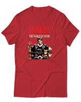 T-Shirt Αντρικό - The World Is Yours - Color Thumbnail Κόκκινο