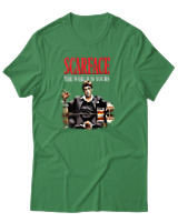T-Shirt Αντρικό - The World Is Yours - Color Thumbnail Πράσινο