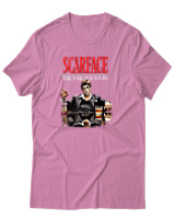 T-Shirt Αντρικό - The World Is Yours - Color Thumbnail Ροζ