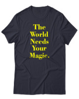 T-Shirt Αντρικό - The World Needs Your Magic - Color Thumbnail Σκούρο Μπλε