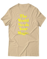 T-Shirt Αντρικό - The World Needs Your Magic - Color Thumbnail Μπεζ