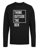 Μακρυμάνικο Μακό - Think Outside The Box - Color Thumbnail Μαύρο