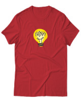 T-Shirt Αντρικό - Think - Color Thumbnail Κόκκινο