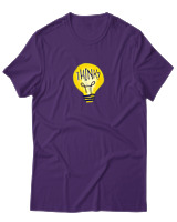 T-Shirt Αντρικό - Think - Color Thumbnail Σκούρο Μωβ