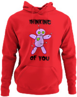 Φούτερ με κουκούλα - Thinking Of You - Color Thumbnail Κόκκινο