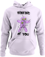 Φούτερ με κουκούλα - Thinking Of You - Color Thumbnail Λιλά