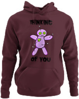 Φούτερ με κουκούλα - Thinking Of You - Color Thumbnail Marron