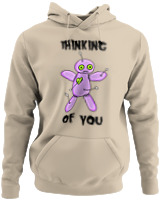 Φούτερ με κουκούλα - Thinking Of You - Color Thumbnail Μπέζ