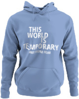 Φούτερ με κουκούλα - This World Is Temporary - Color Thumbnail Blue Carolina