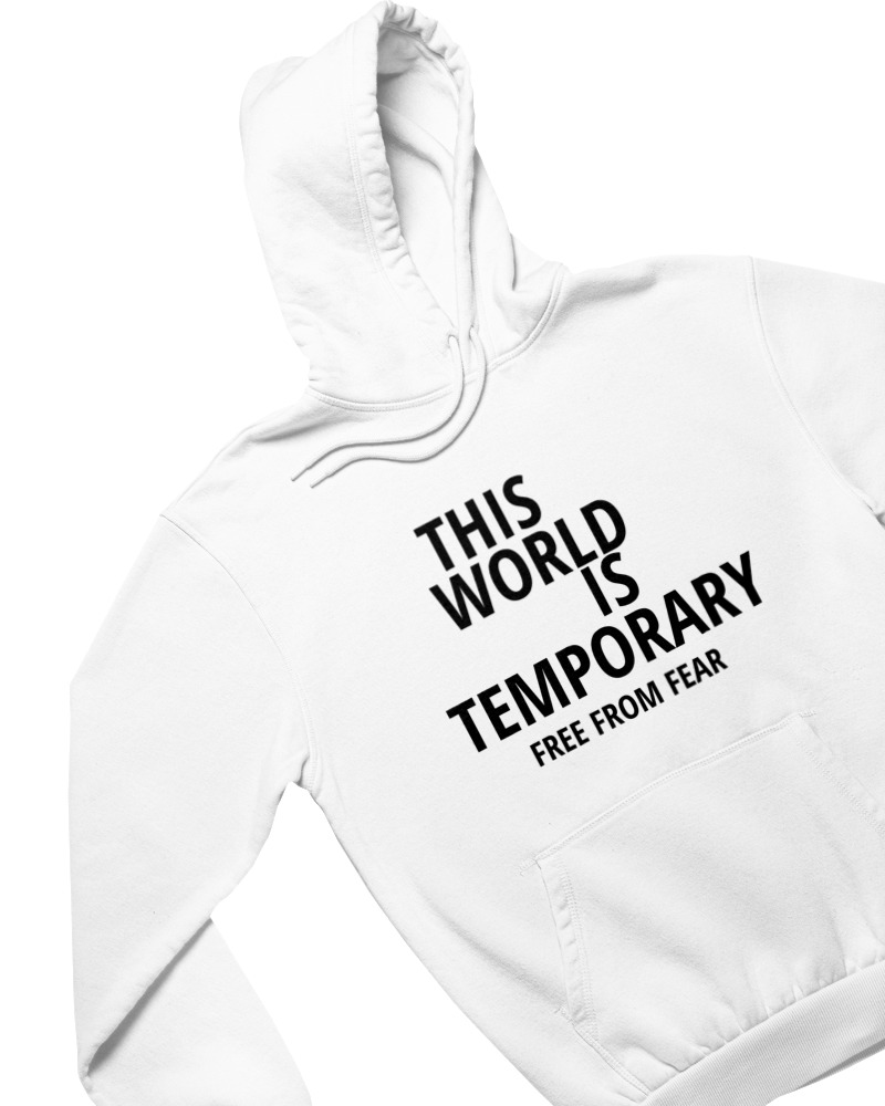 Φούτερ με κουκούλα - This World Is Temporary - Image 1