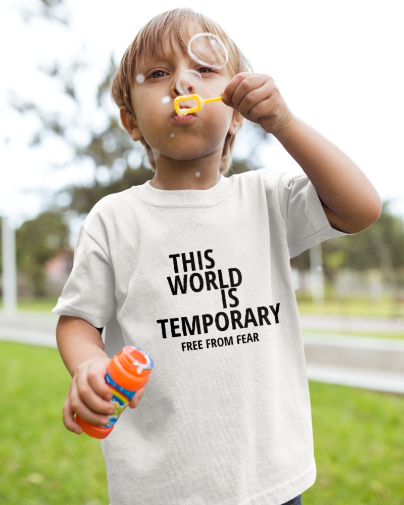 T-Shirt  Παιδικό - This World Is Temporary - Image 2