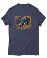 T-Shirt Αντρικό - Thunderbolt - Color Thumbnail Μπλε Γκρι