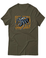 T-Shirt Αντρικό - Thunderbolt - Color Thumbnail Χακί