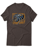 T-Shirt Αντρικό - Thunderbolt - Color Thumbnail Καφέ