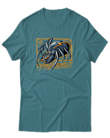 T-Shirt Αντρικό - Thunderbolt - Color Thumbnail Μπλε Πράσινο