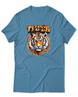 T-Shirt Αντρικό - Tiger - Color Thumbnail Τιρκουάζ