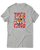 T-Shirt Αντρικό - Tiger KIng - Color Thumbnail Γκρι Μελανζέ
