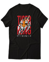 T-Shirt Αντρικό - Tiger KIng - Color Thumbnail Μαύρο