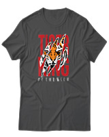 T-Shirt Αντρικό - Tiger KIng - Color Thumbnail Ανθρακί