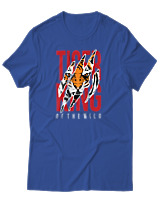 T-Shirt Αντρικό - Tiger KIng - Color Thumbnail Μπλε Ρουά