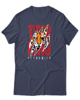 T-Shirt Αντρικό - Tiger KIng - Color Thumbnail Μπλε Γκρι
